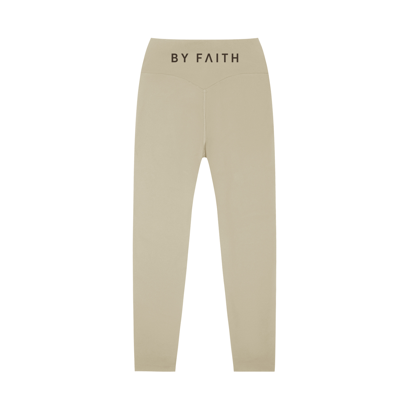 By Faith Waistline Logo High-Waisted Yoga Leggings