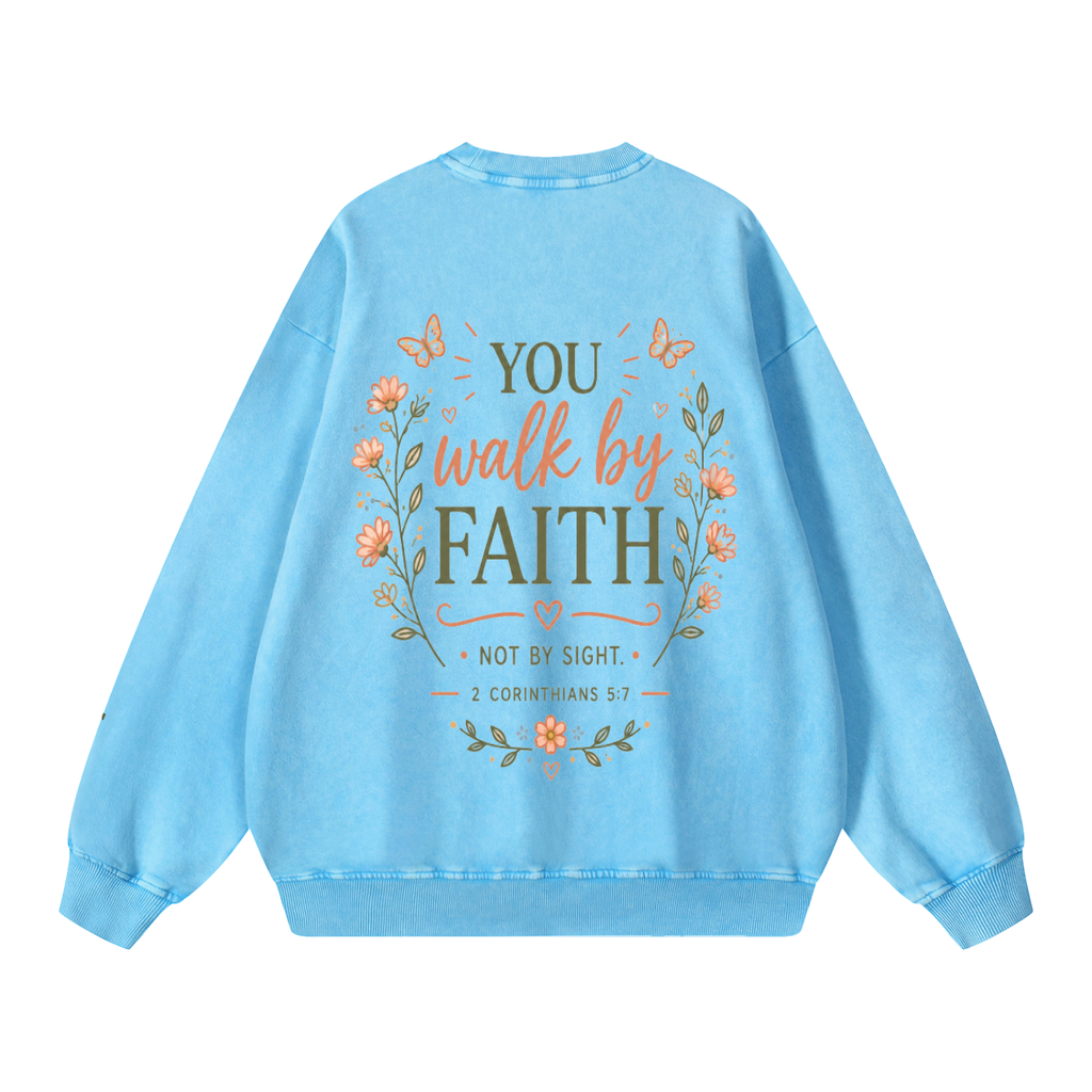 Walk By Faith Oversized Sweatshirt