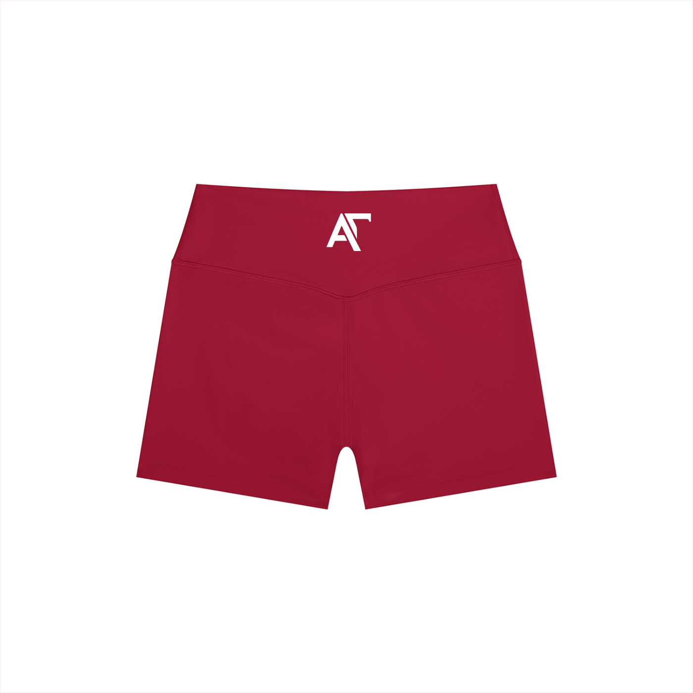 Athletic Club “Maroon” High Rise Yoga Shorts