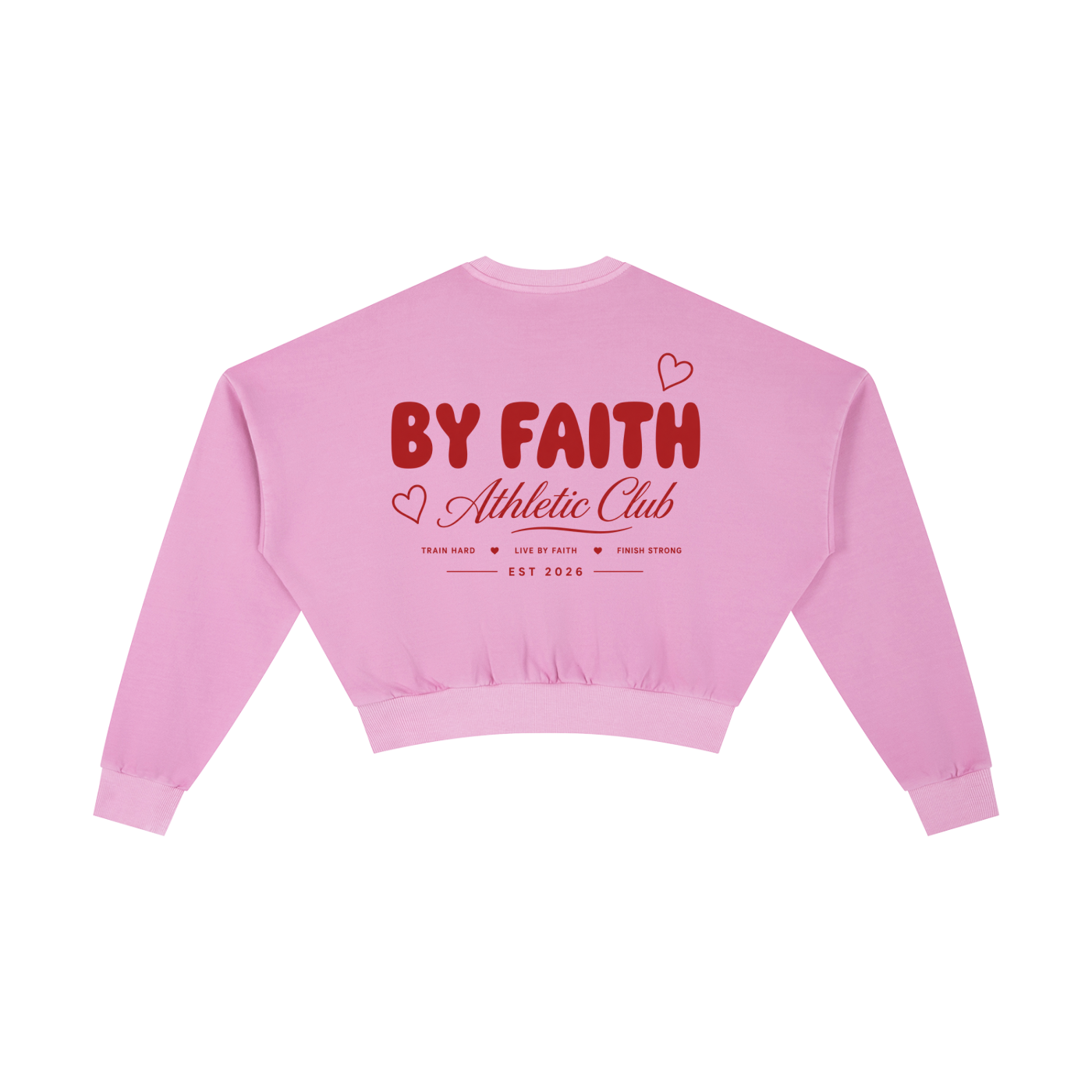 Athletic Club “Love” Cropped Sweatshirt