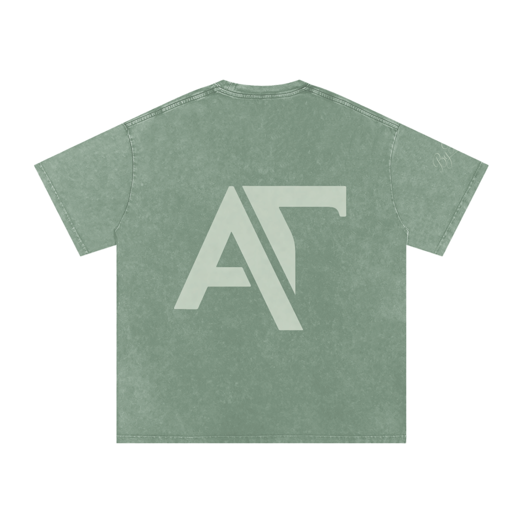 Snow Washed Oversized Cotton T-Shirt