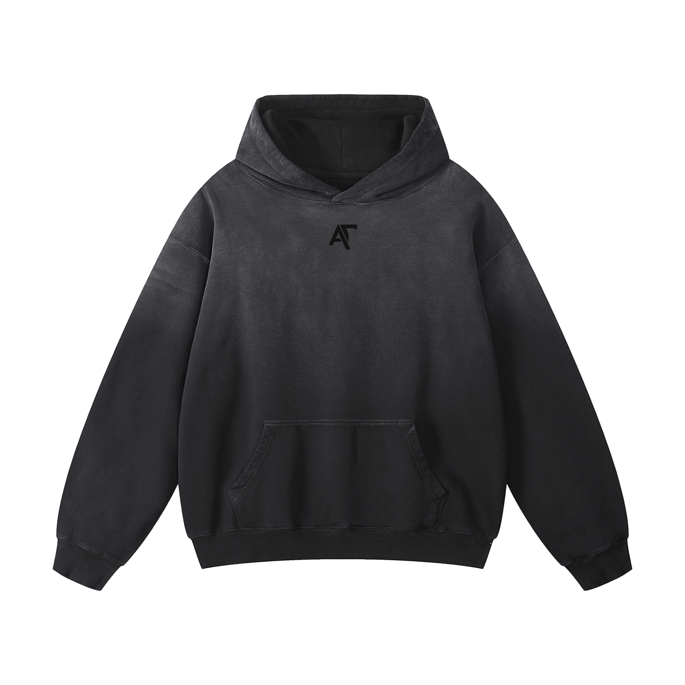 Set Apart Black Monochrome Oversized Hoodie