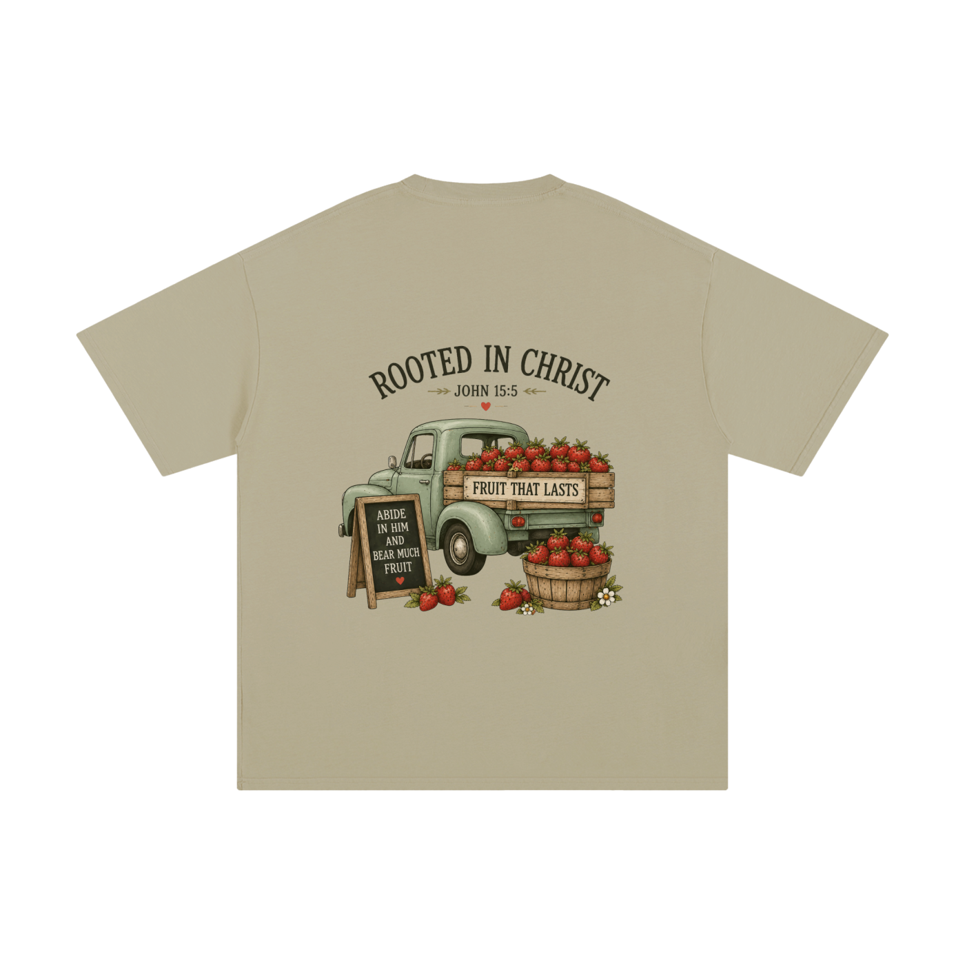 Rooted In Christ Pure Cotton T-Shirt