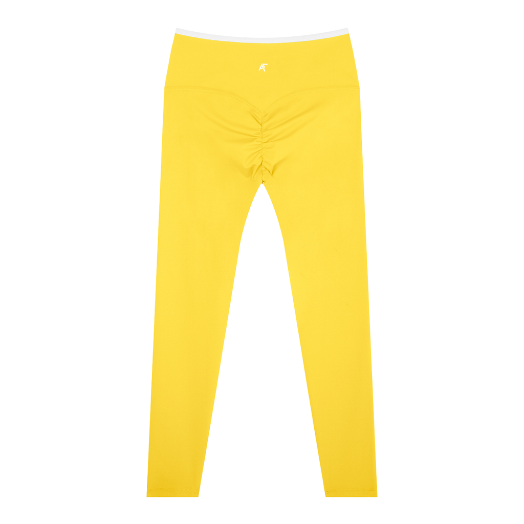 Trimmed High-Waisted Yoga Leggings