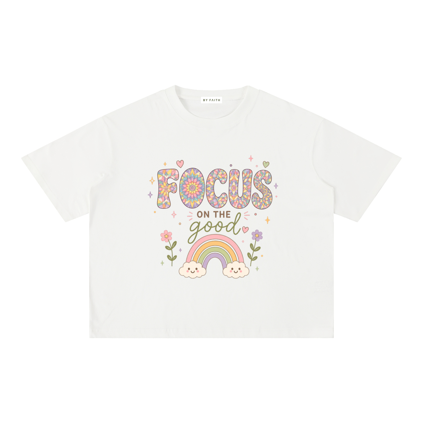 By Faith "Focus" Boxy T-Shirt