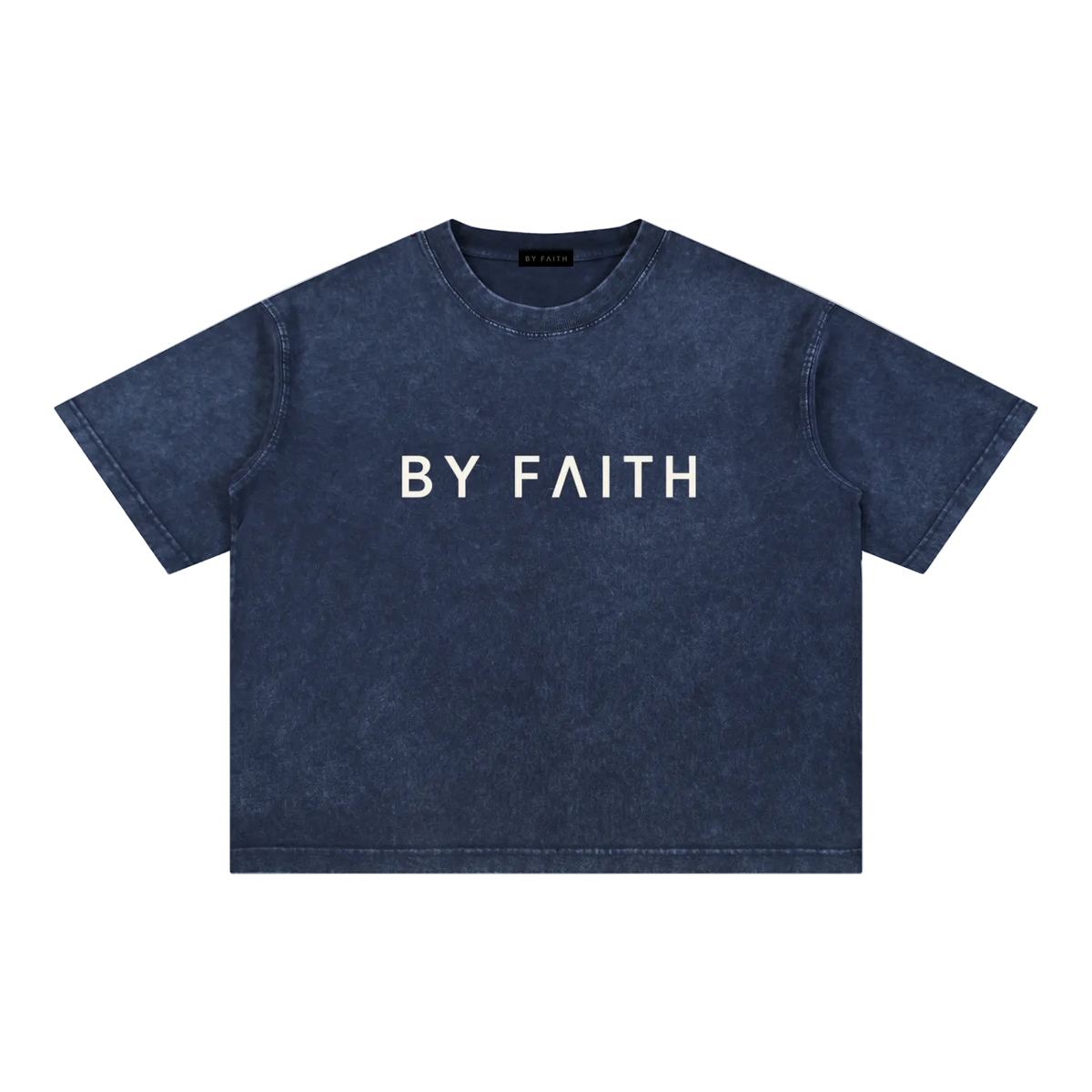 By Faith Mineral Wash Boxy Cotton T-Shirt