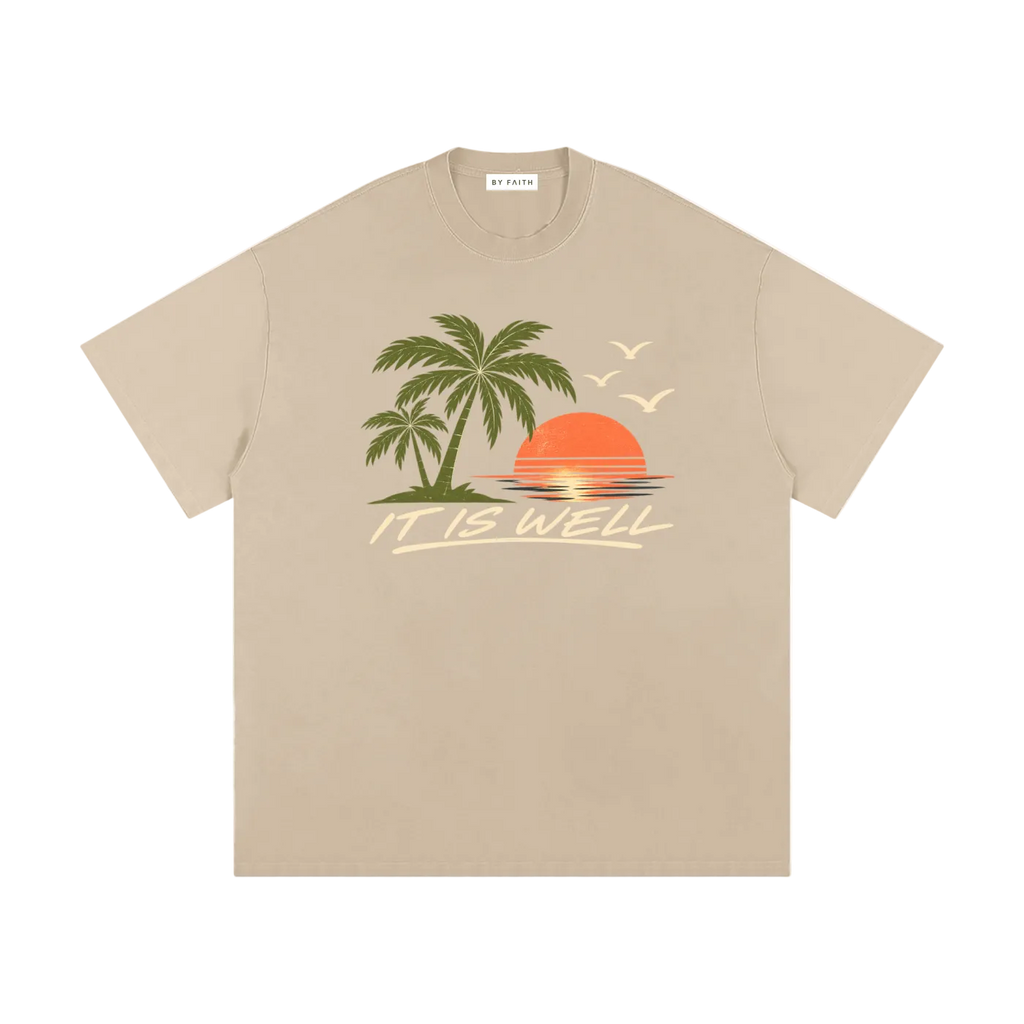 Retro “It Is Well” Loose Tee