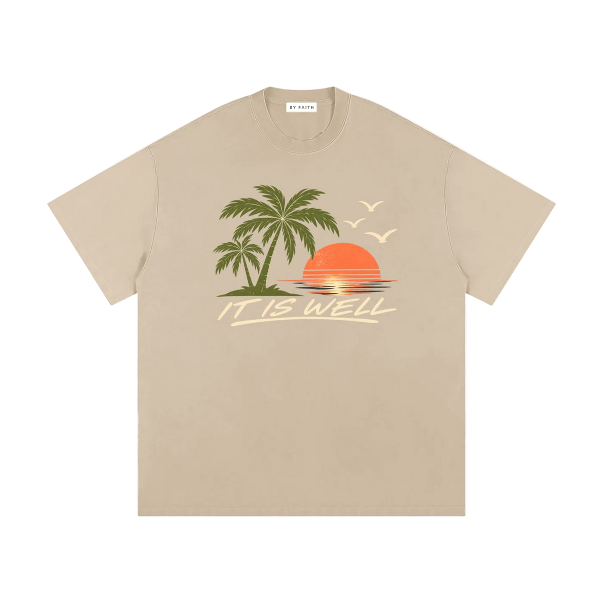 Retro “It Is Well” Loose Tee