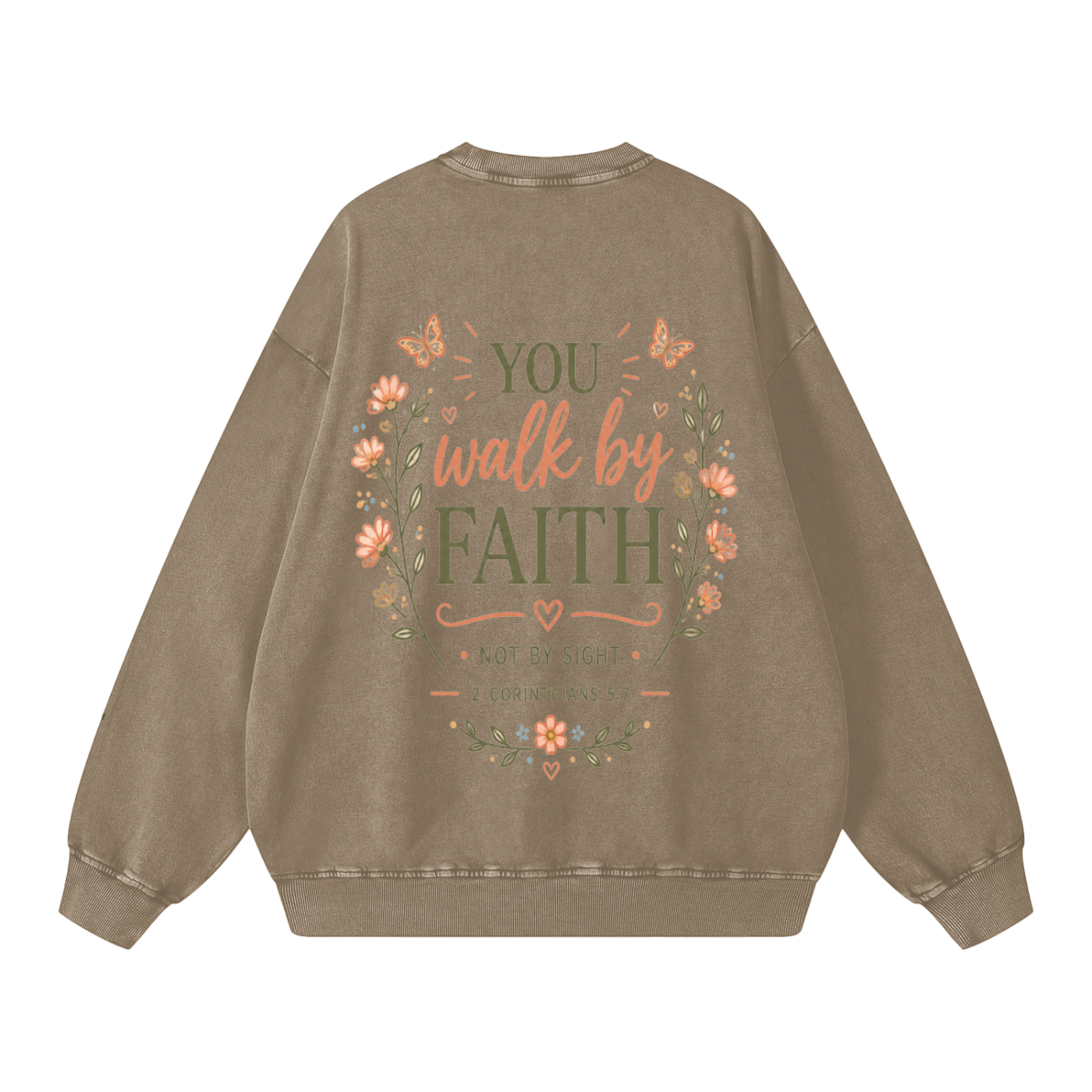 Walk By Faith Oversized Sweatshirt