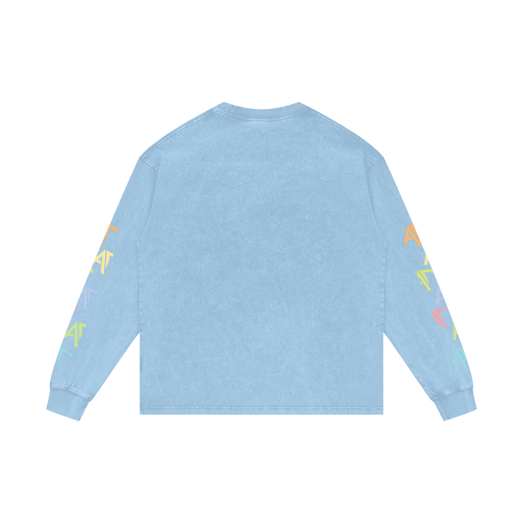 Acid Wash Oversize Long Sleeve T-Shirt