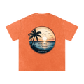 Sunset Snow Washed Oversized Cotton T-Shirt