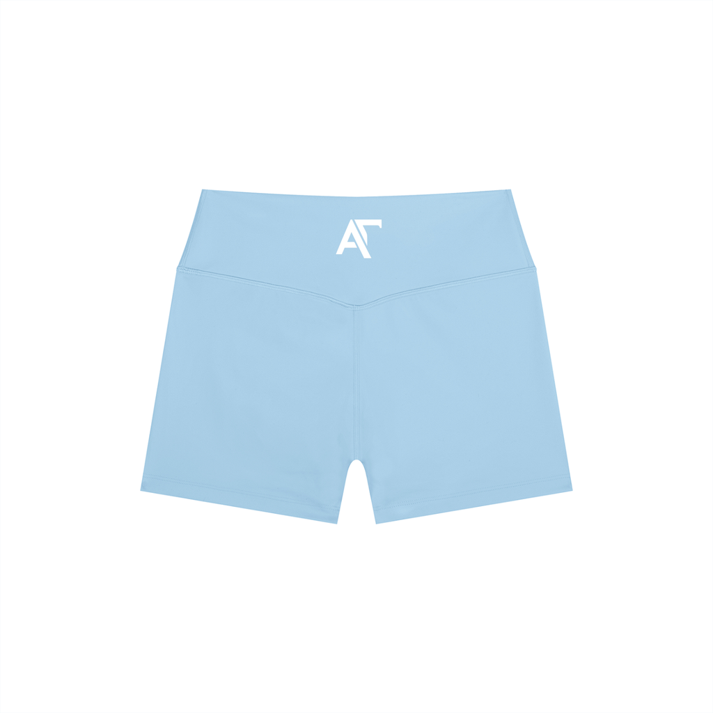 Athletic Club “Baby Blue” High Rise Yoga Shorts