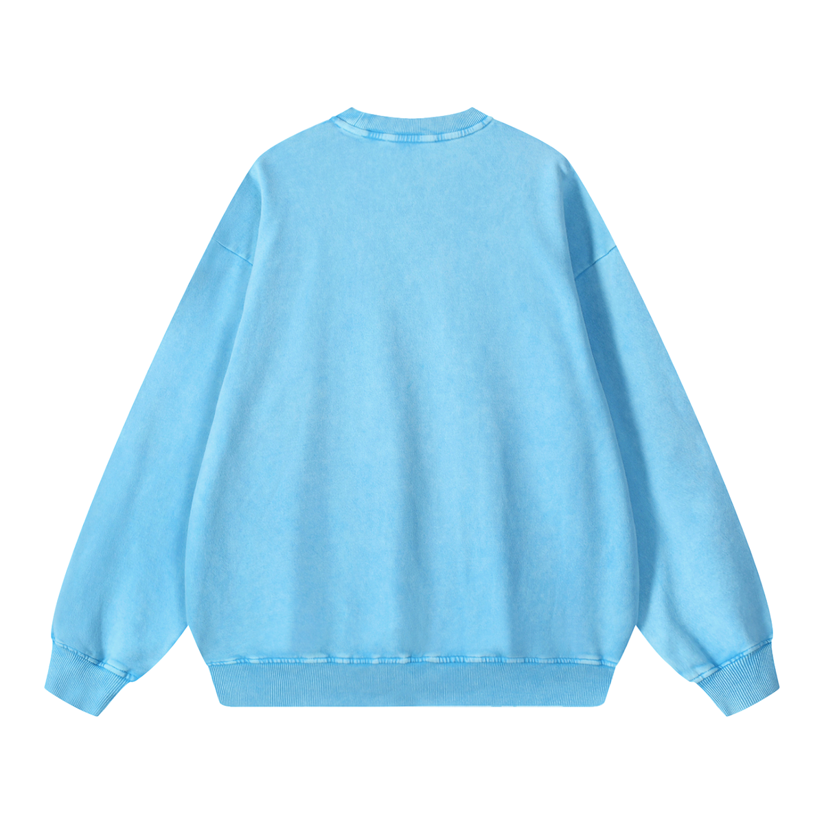 Embroidered Jesus Loves You Oversized Sweatshirt
