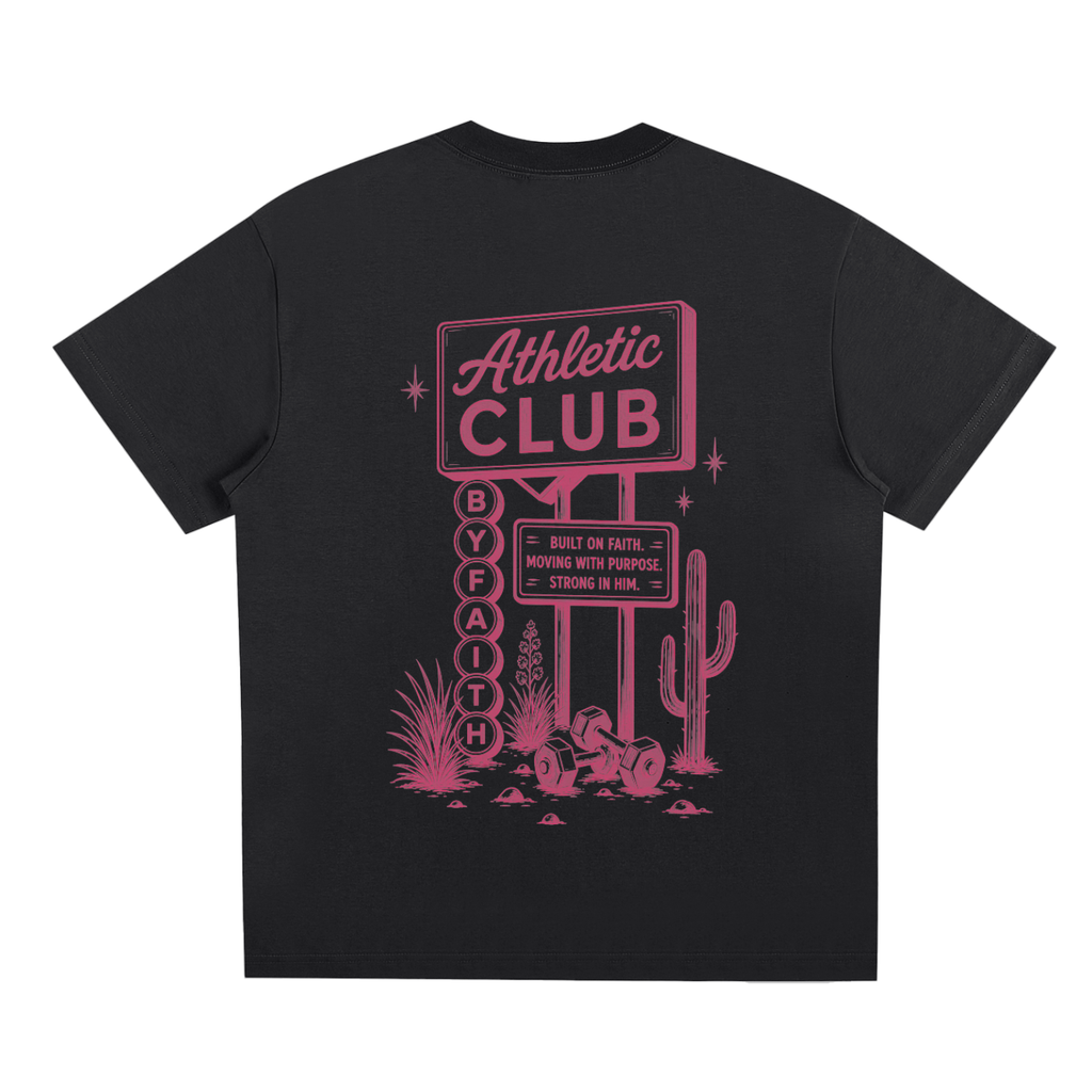 By Faith Athletic Club Goes Western Welcome Sign Tee