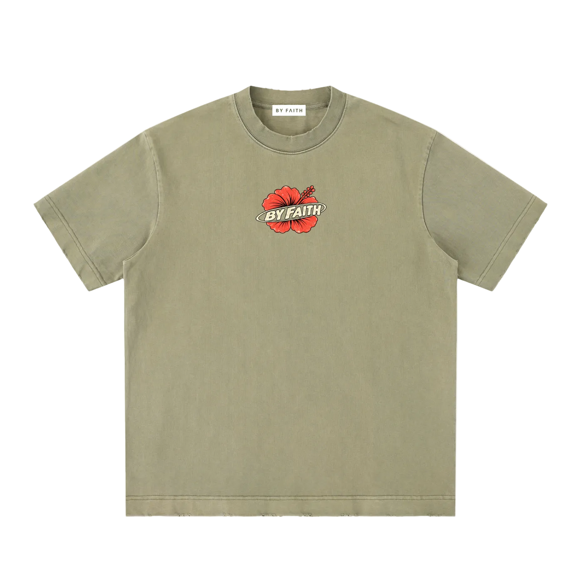 Retro Hibiscus Tee