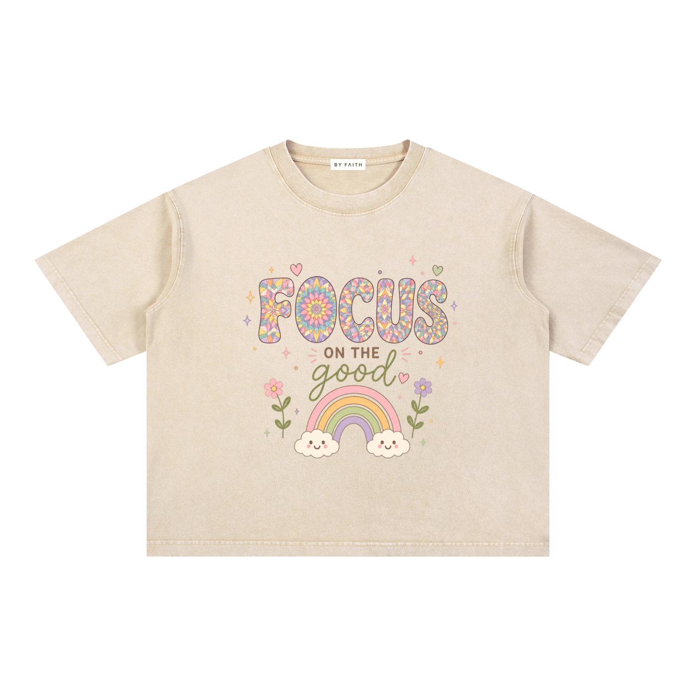 By Faith "Focus" Boxy T-Shirt