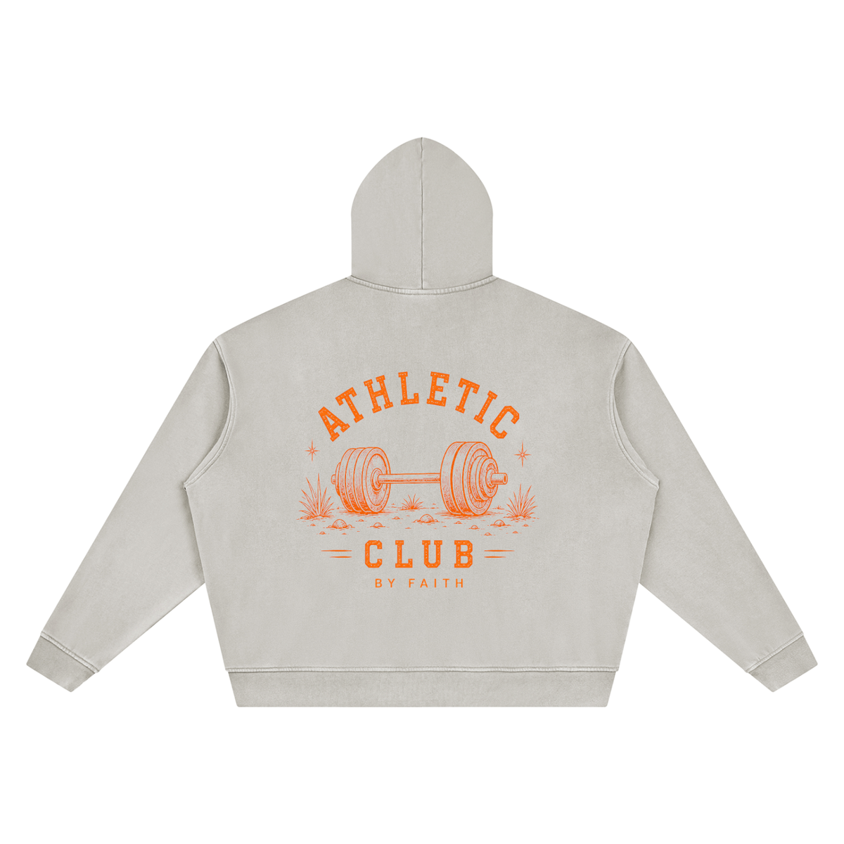 By Faith Athletic Club Goes Western Men’s Heavy Lifting Hoodie
