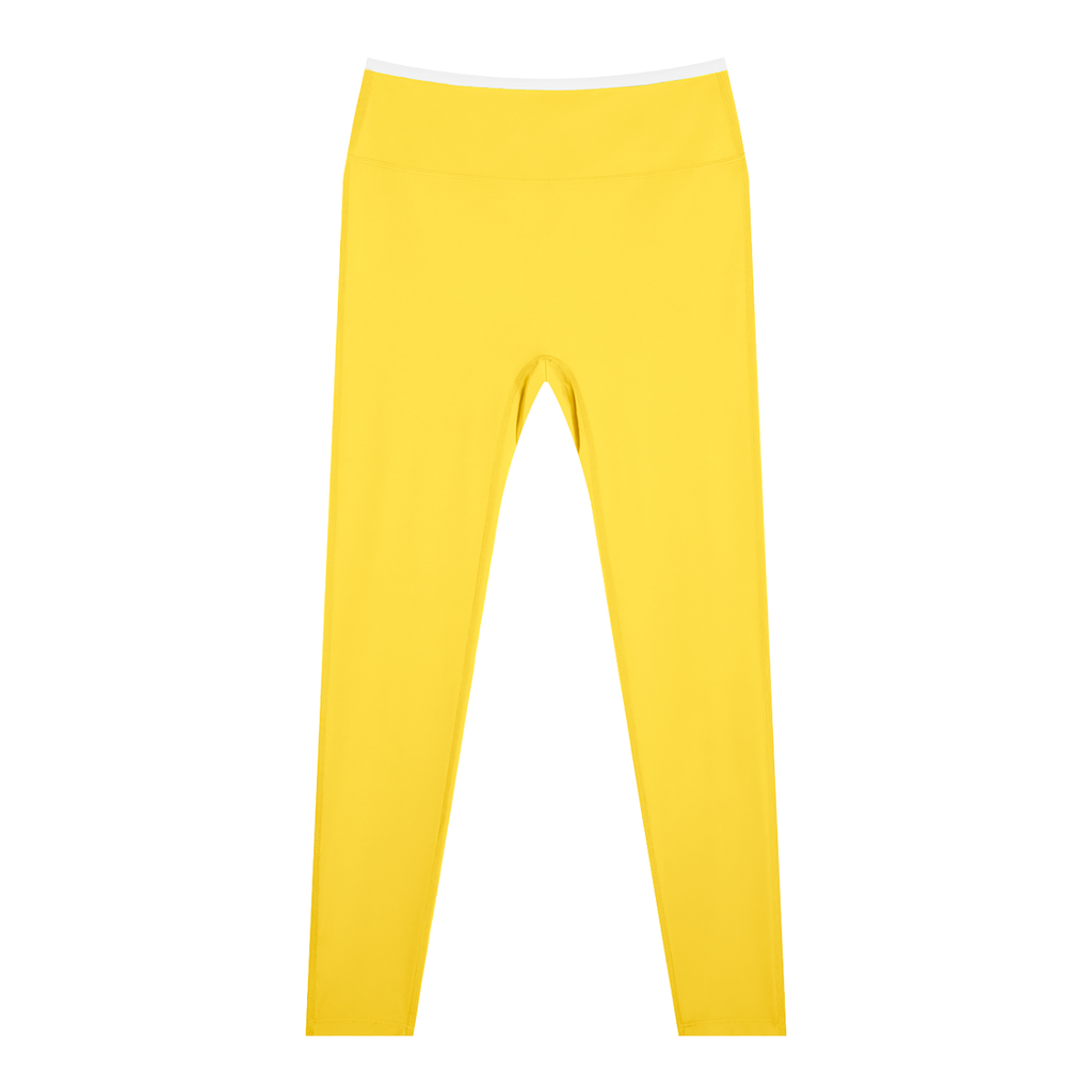 Trimmed High-Waisted Yoga Leggings