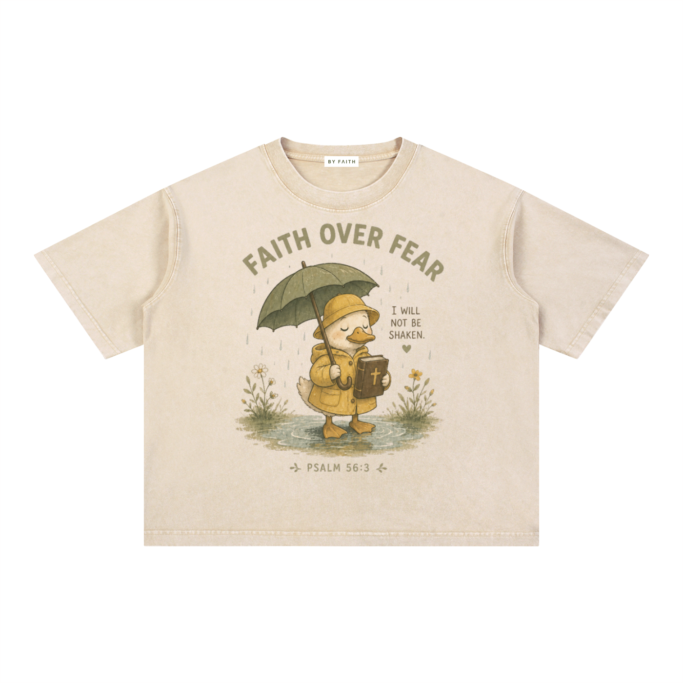 Rainy Duck Boxy Cotton T-Shirt