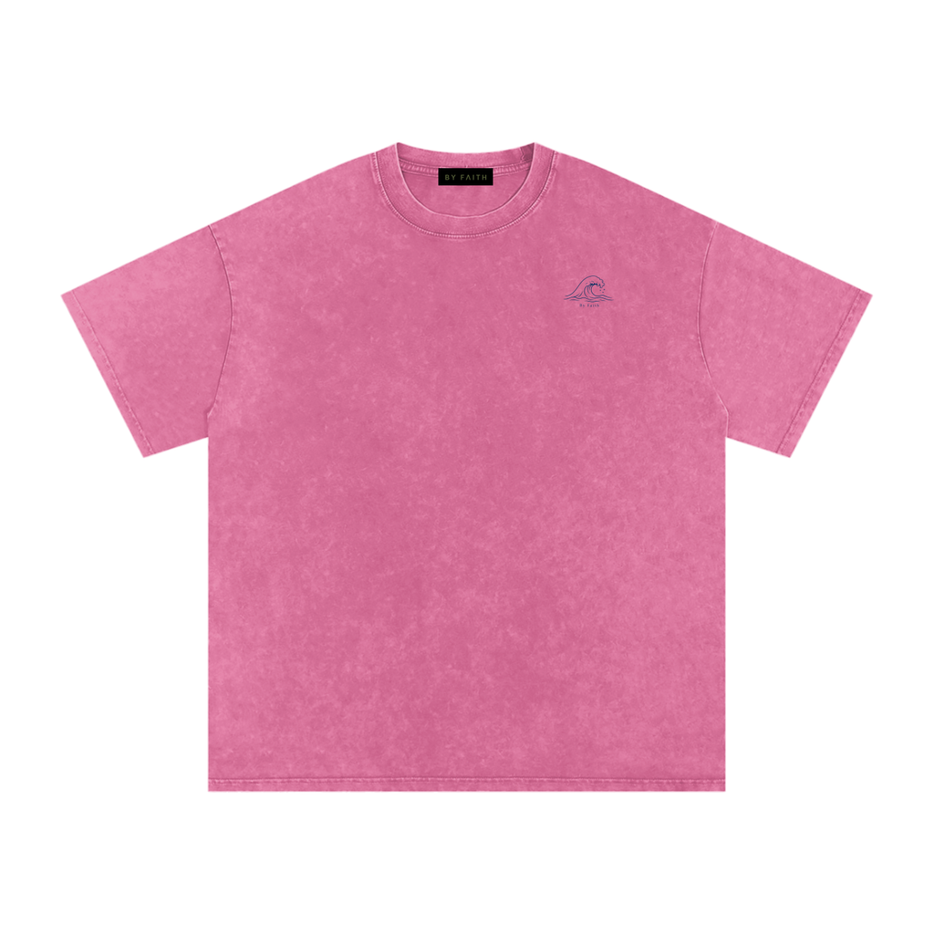 Sunset Snow Washed Oversized Cotton T-Shirt