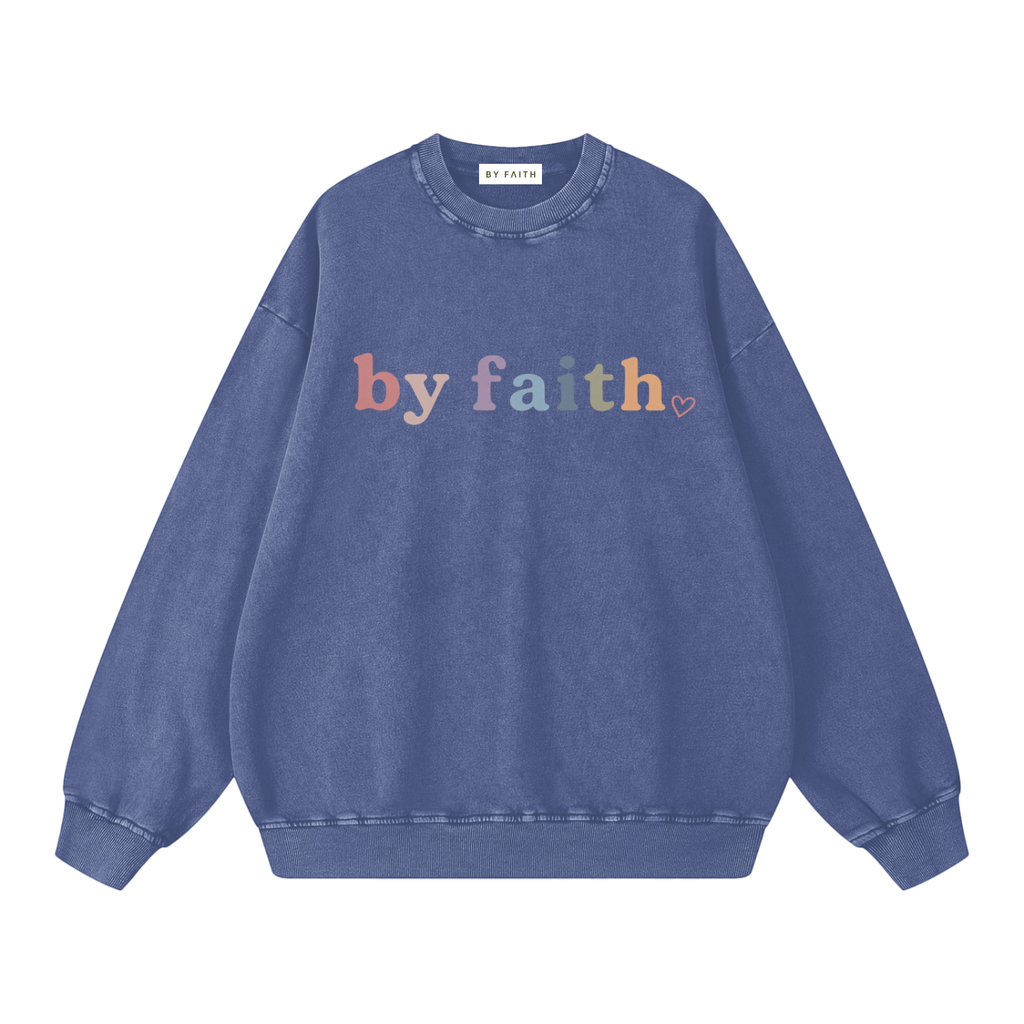 By Faith Basic Oversized Sweatshirt