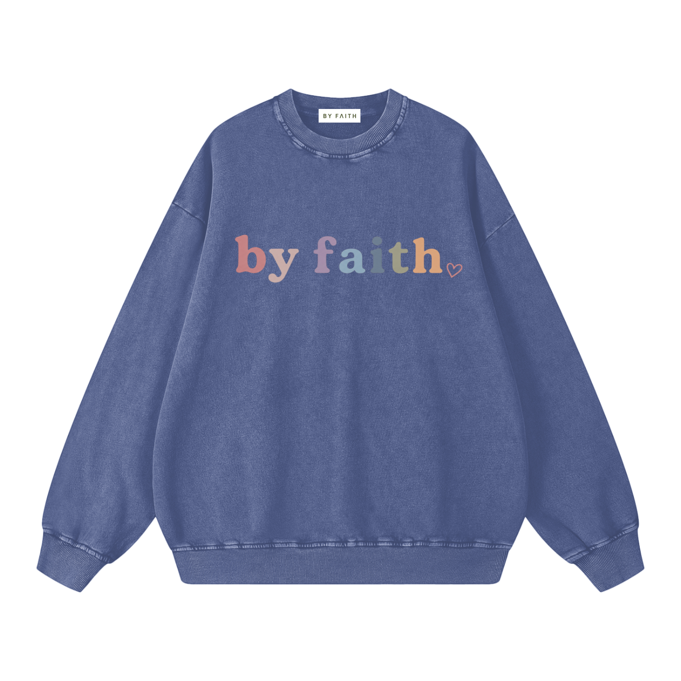 By Faith Basic Oversized Sweatshirt