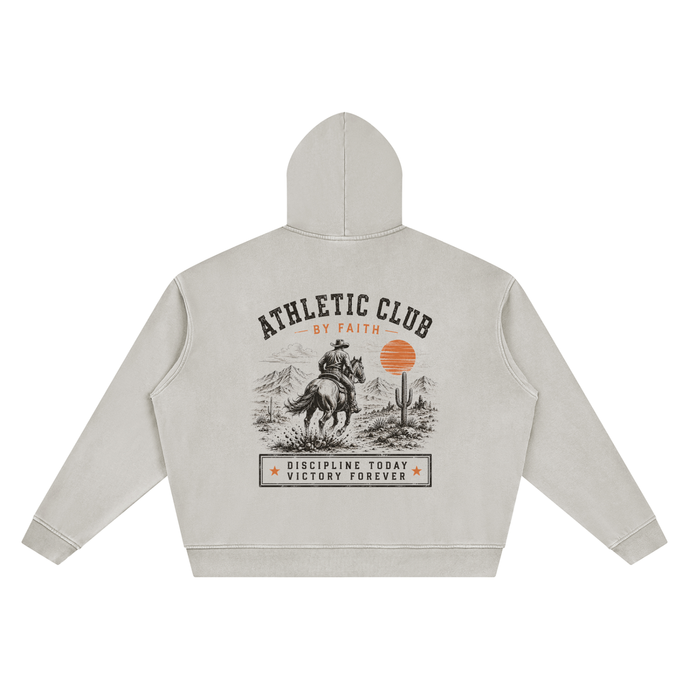 By Faith Athletic Club Goes Western Men’s Disciplined Hoodie