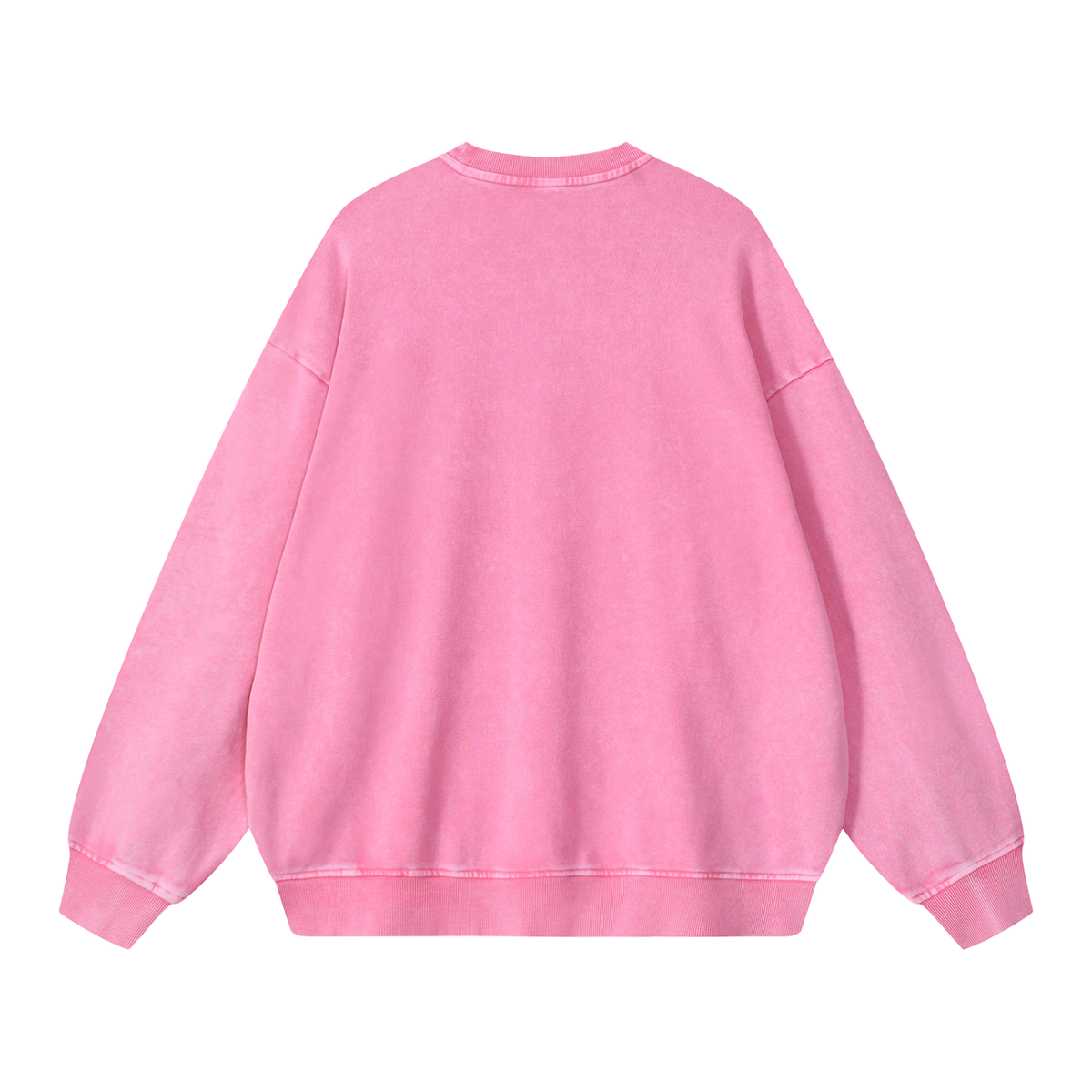 Embroidered Jesus Loves You Oversized Sweatshirt