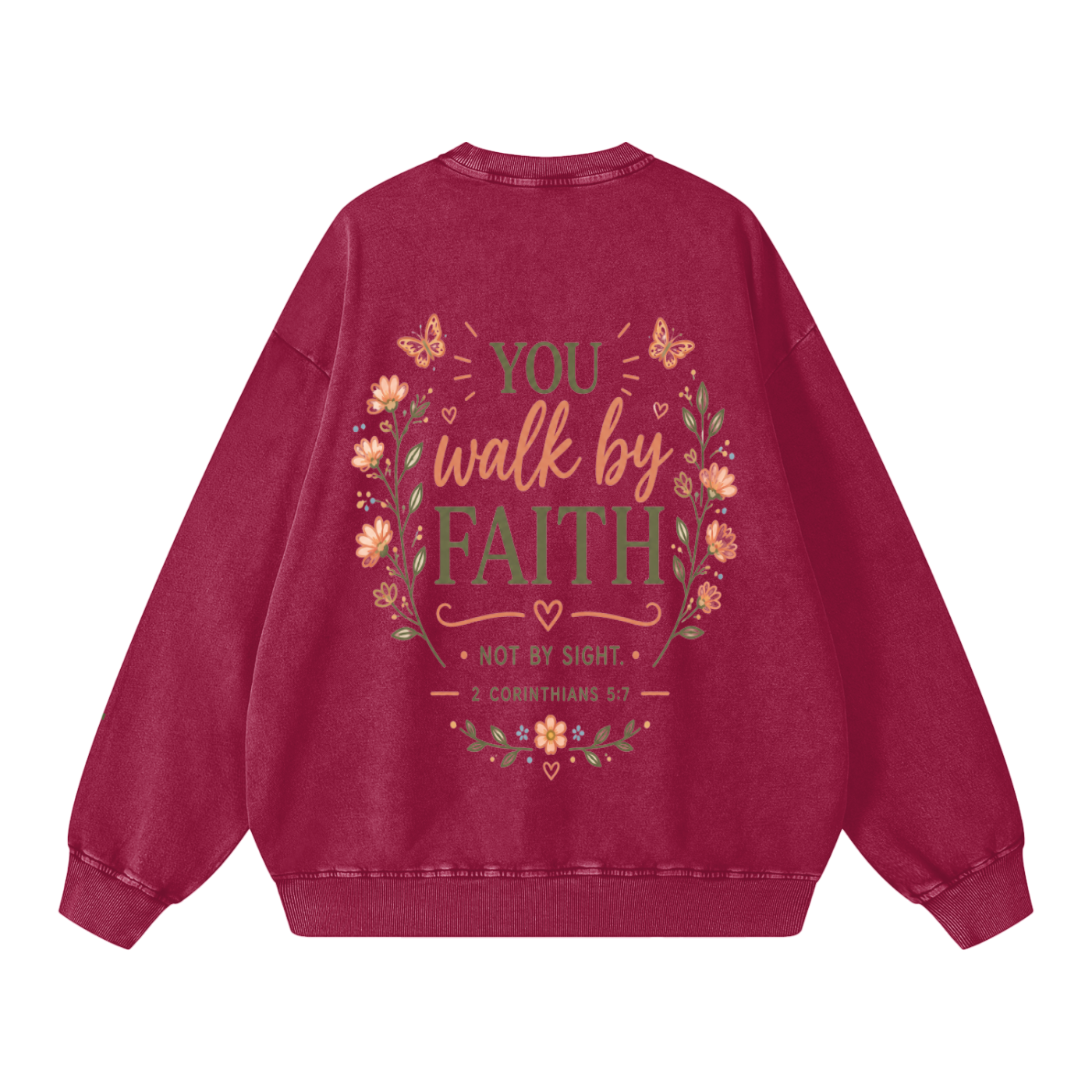 Walk By Faith Oversized Sweatshirt