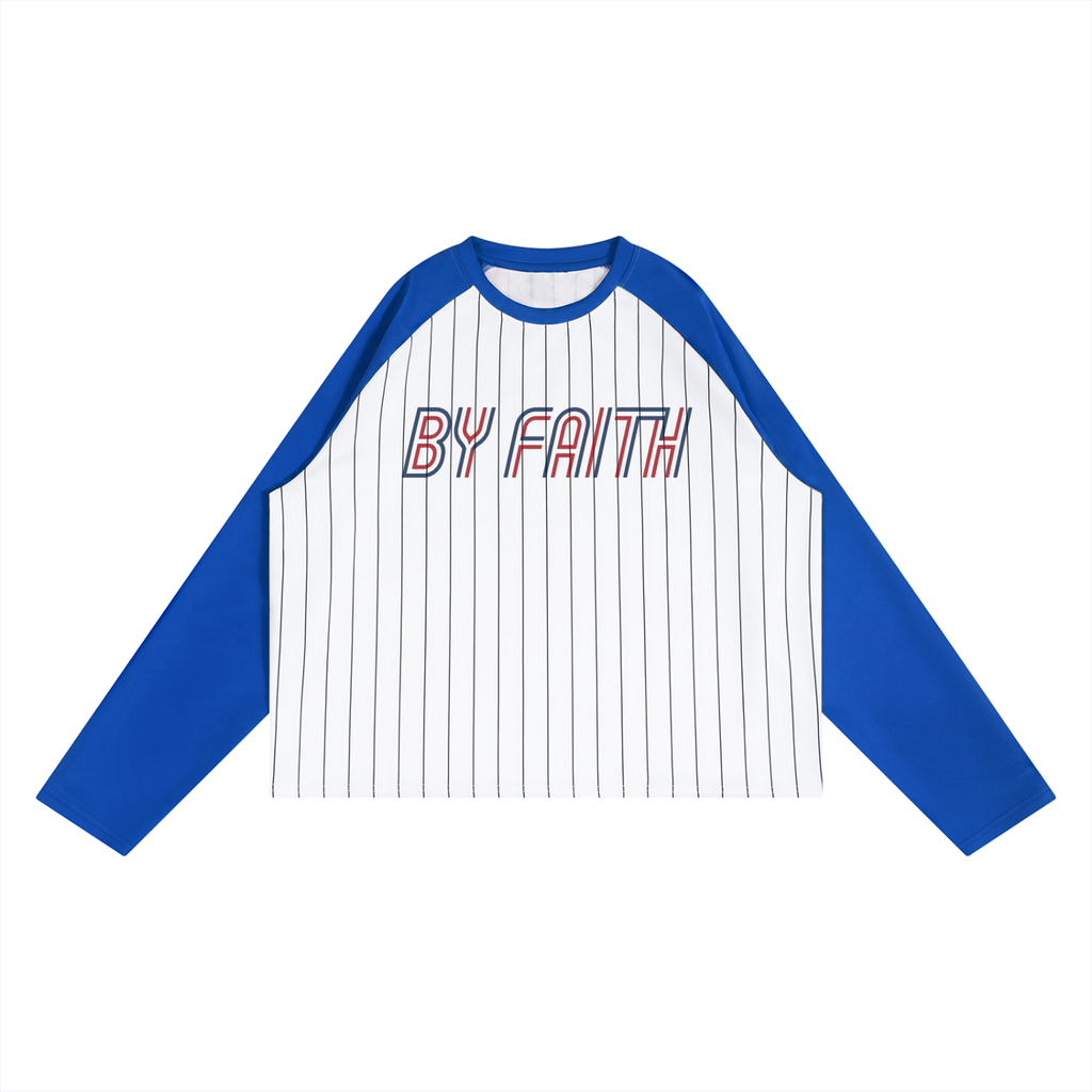 By Faith Retro Raglan Sleeve T-Shirt