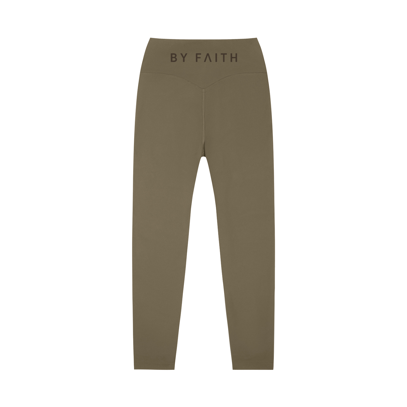 By Faith Waistline Logo High-Waisted Yoga Leggings