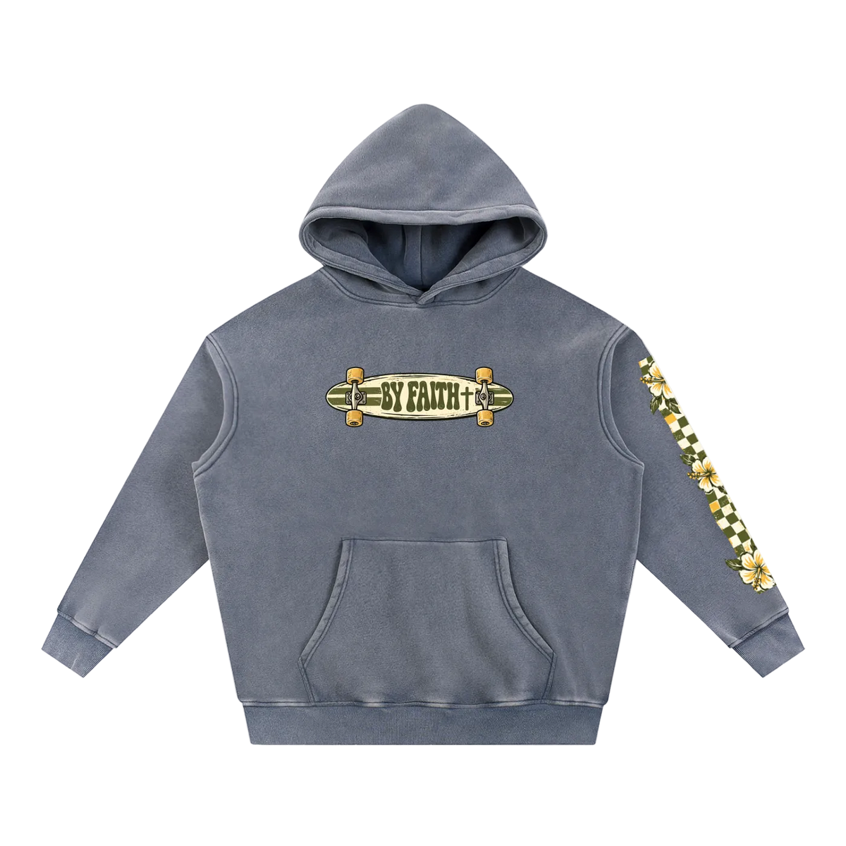 Retro Skateboard Oversized Hoodie