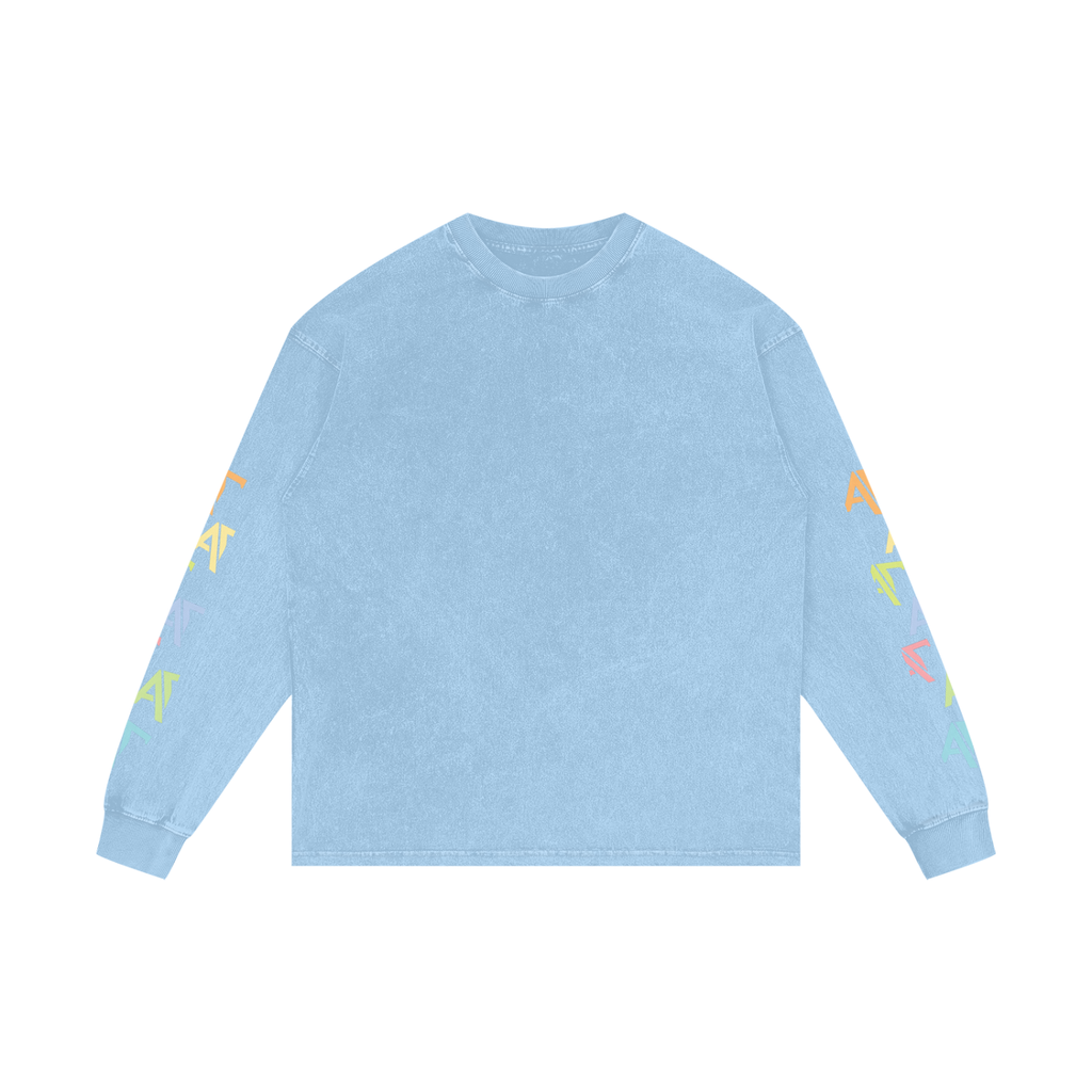Acid Wash Oversize Long Sleeve T-Shirt