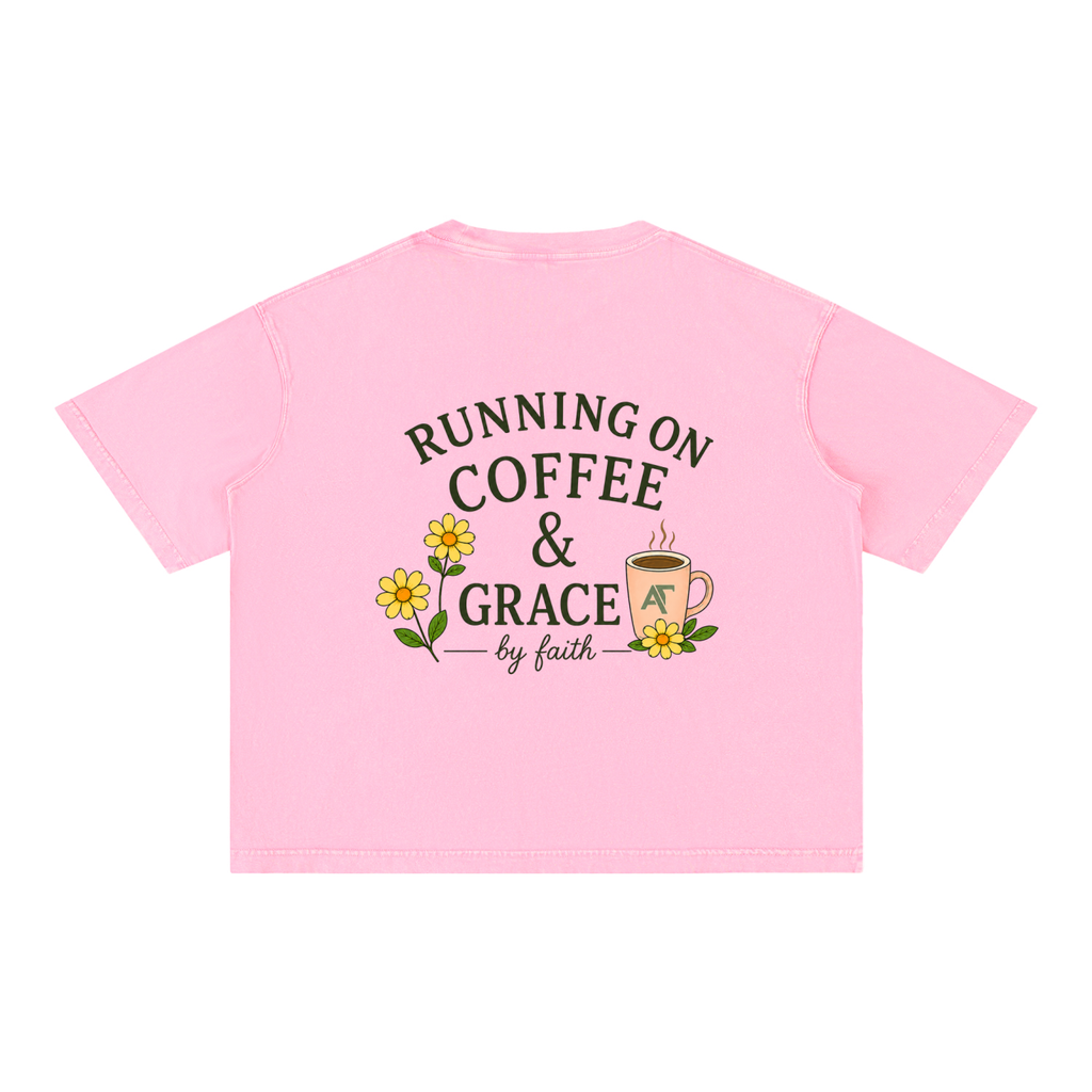 Coffee & Grace Boxy Cotton T-Shirt