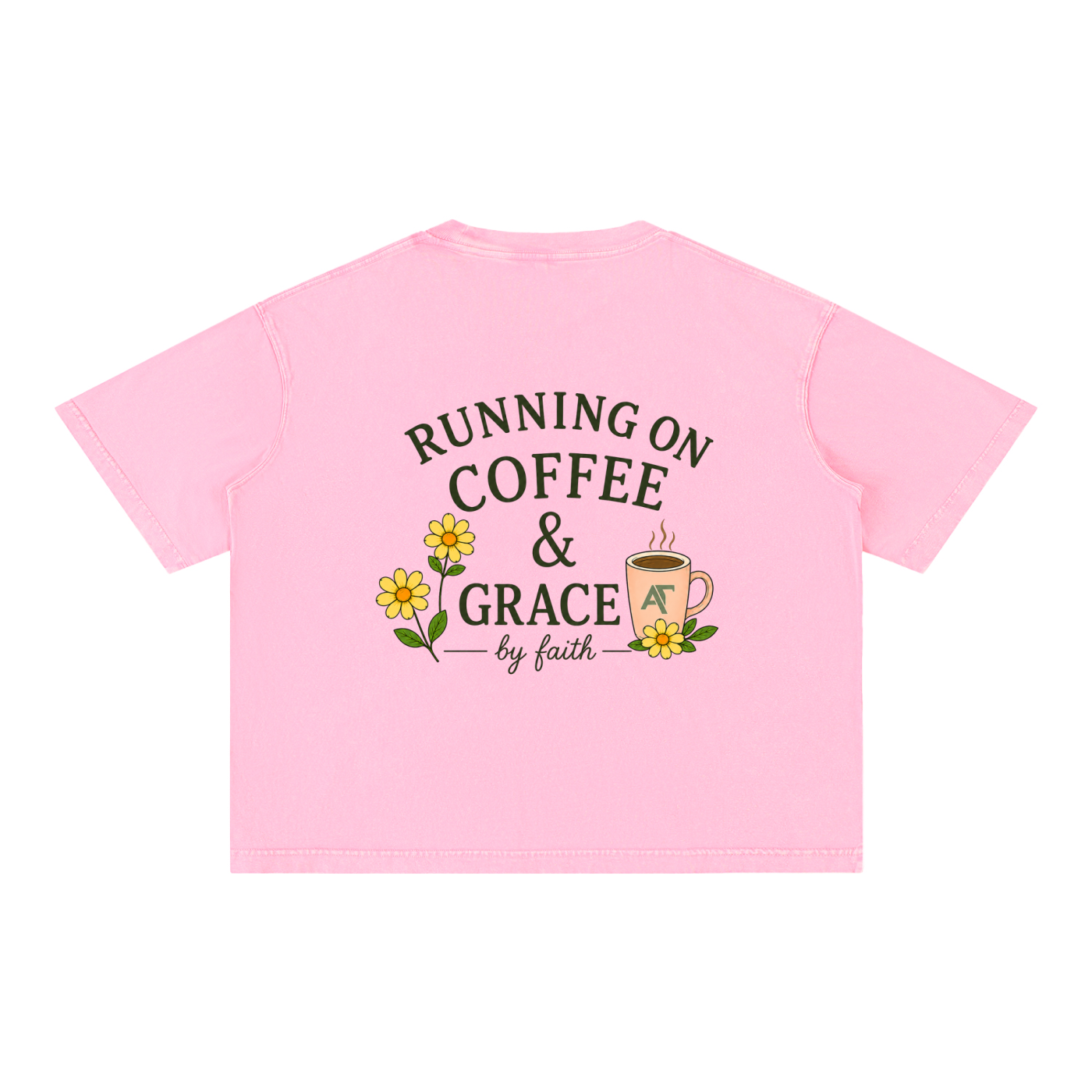 Coffee & Grace Boxy Cotton T-Shirt