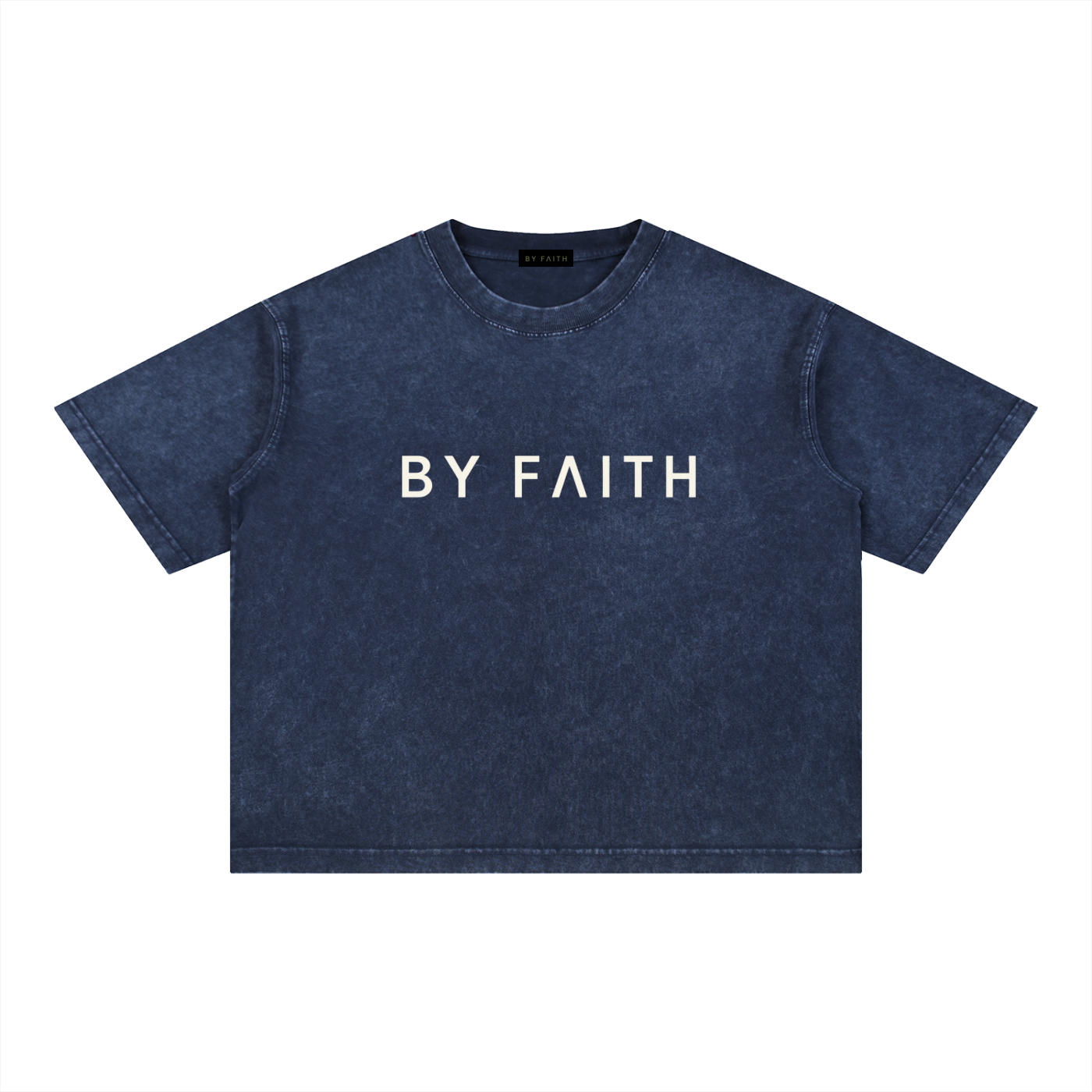 By Faith Mineral Wash Boxy Cotton T-Shirt
