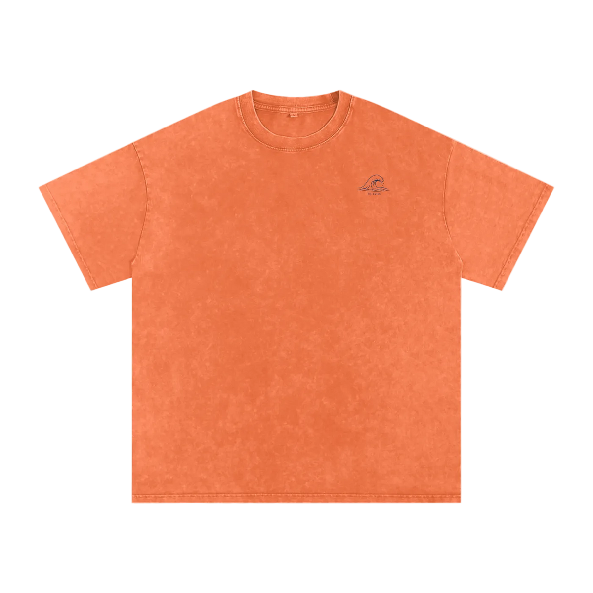 Sunset Snow Washed Oversized Cotton T-Shirt