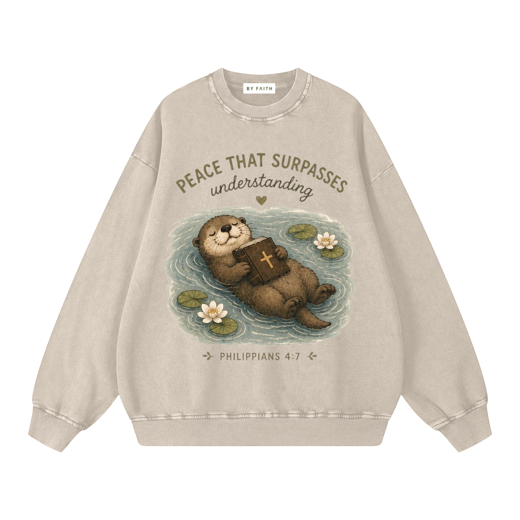 Happy Otter Oversized Sweatshirt