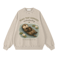 Happy Otter Oversized Sweatshirt