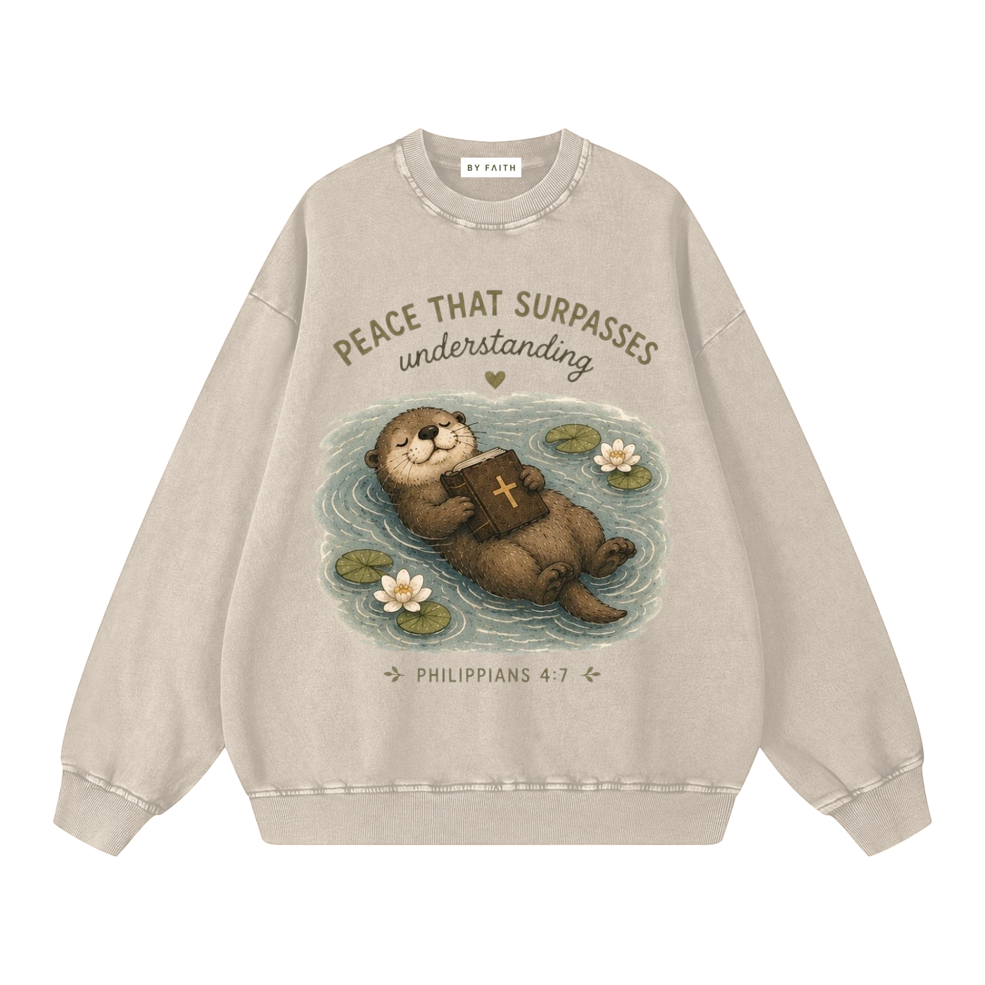 Happy Otter Oversized Sweatshirt