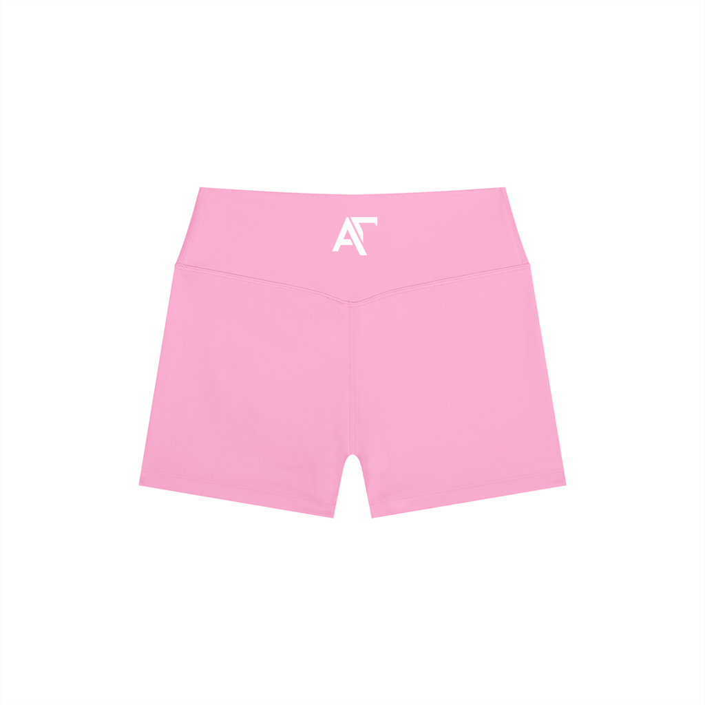 Athletic Club “Bubblegum Pink” High Rise Yoga Shorts