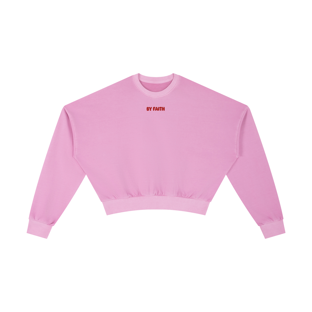 Athletic Club “Love” Cropped Sweatshirt