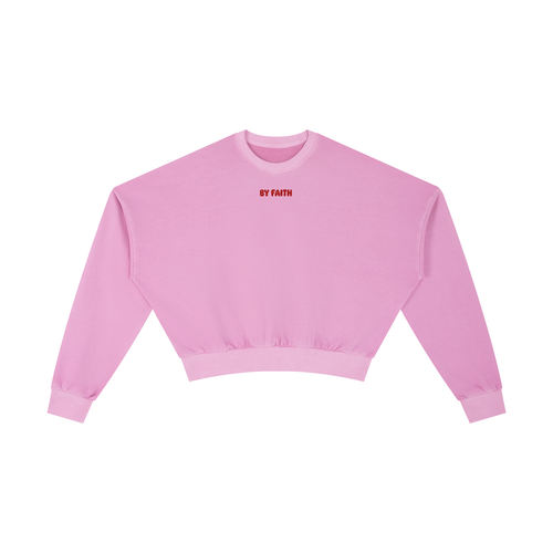 Athletic Club “Love” Cropped Sweatshirt