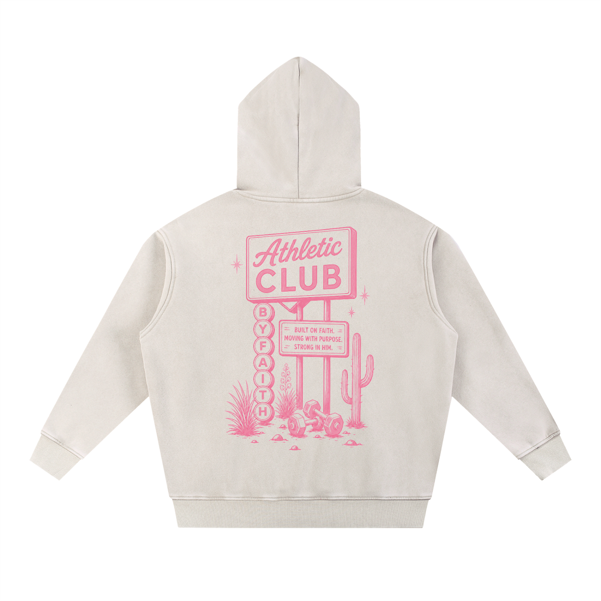 By Faith Athletic Club Goes Western Welcome Sign Hoodie