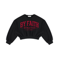 Athletic Club “Maroon” Cropped Crewneck Sweatshirt