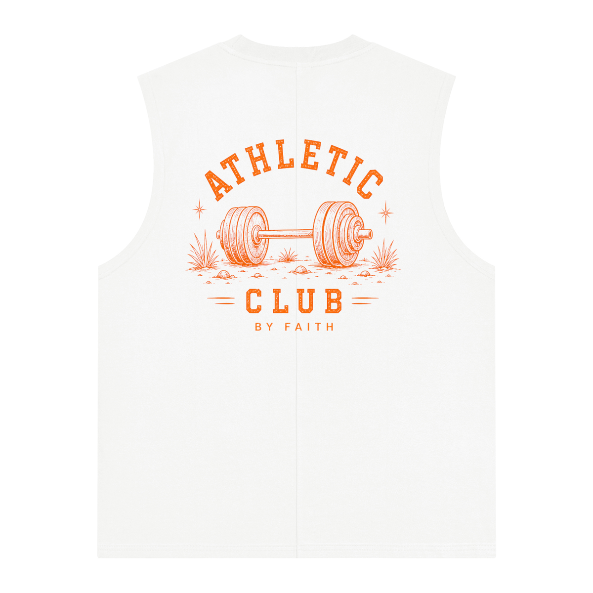 By Faith Athletic Club Goes Western Men’s Heavy Lifting Tank