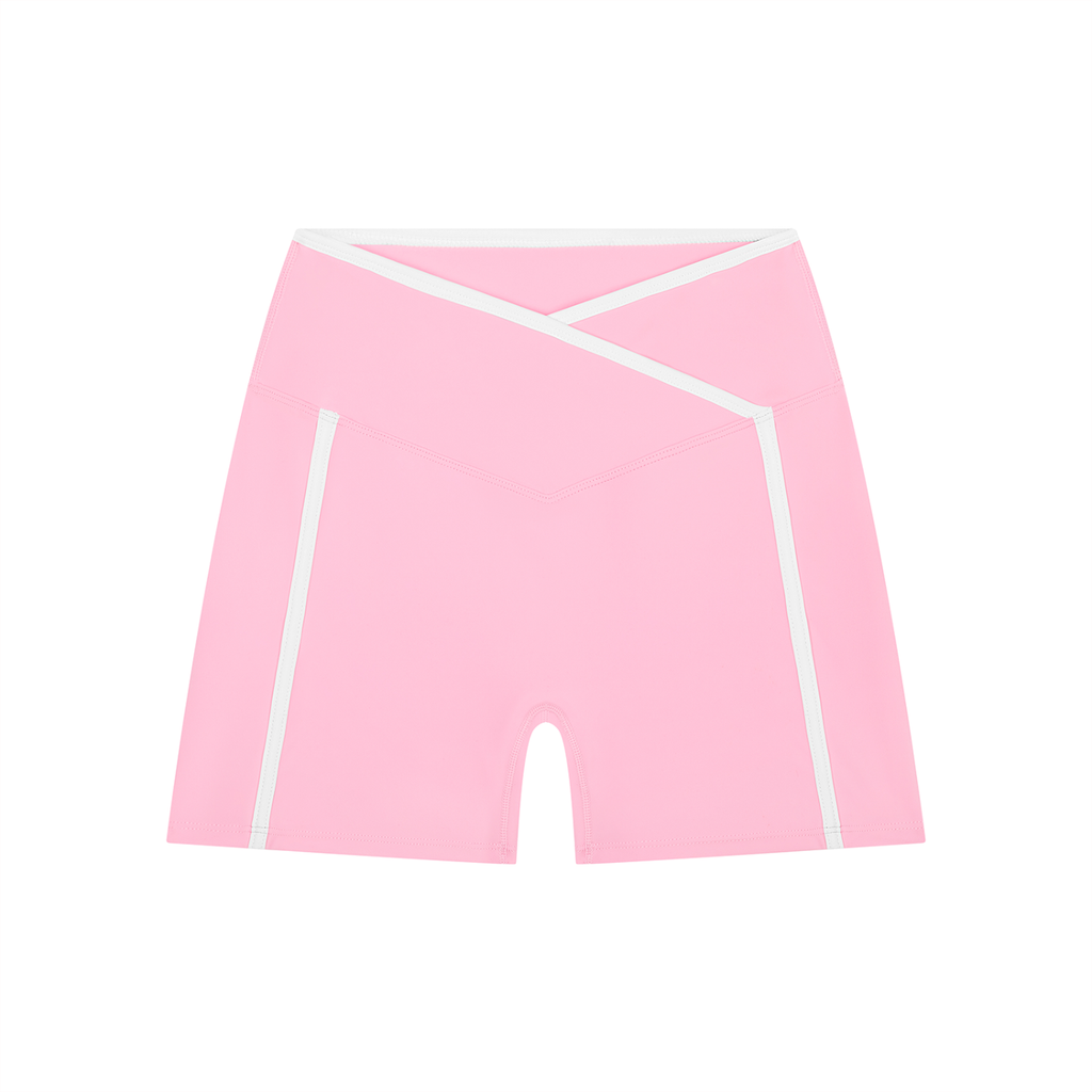 Color Block Yoga Shorts