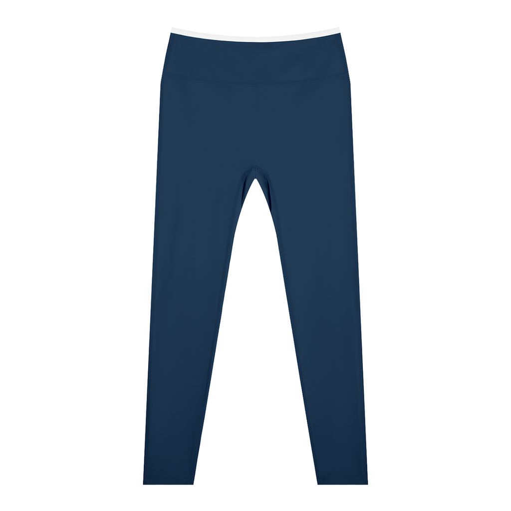 Trimmed High-Waisted Yoga Leggings