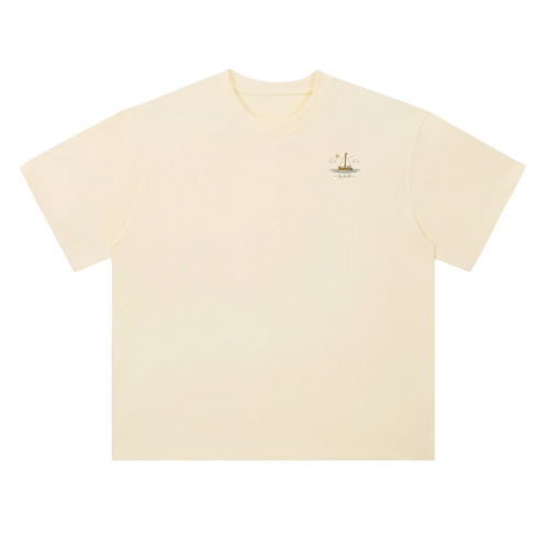 By Faith “Galilee” Drop Shoulder Cotton T-Shirt