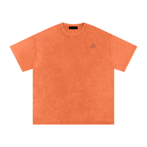 Sunset Snow Washed Oversized Cotton T-Shirt